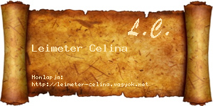 Leimeter Celina névjegykártya